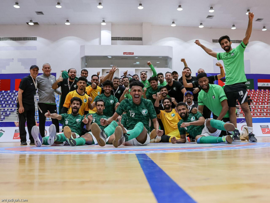 أخضر الصالات يتأهل إلى نهائي غرب آسيا