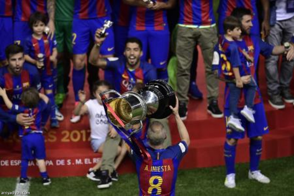 برشلونة ينقذ موسمه بكأس ملك إسبانيا