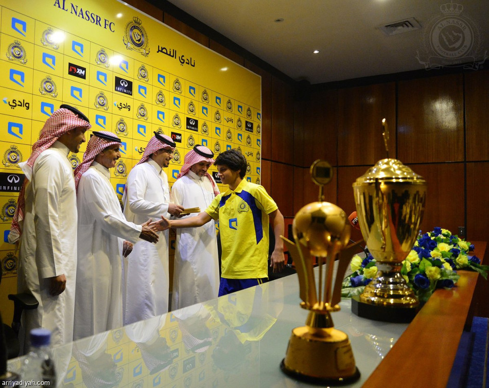 النصر يكرم أبطال الدوري السعودي للناشئين