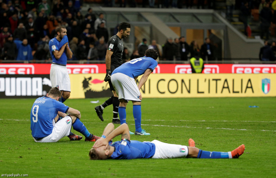 إيطاليا تغيب عن كأس العالم للمرة الأولى منذ 60 عاماً
