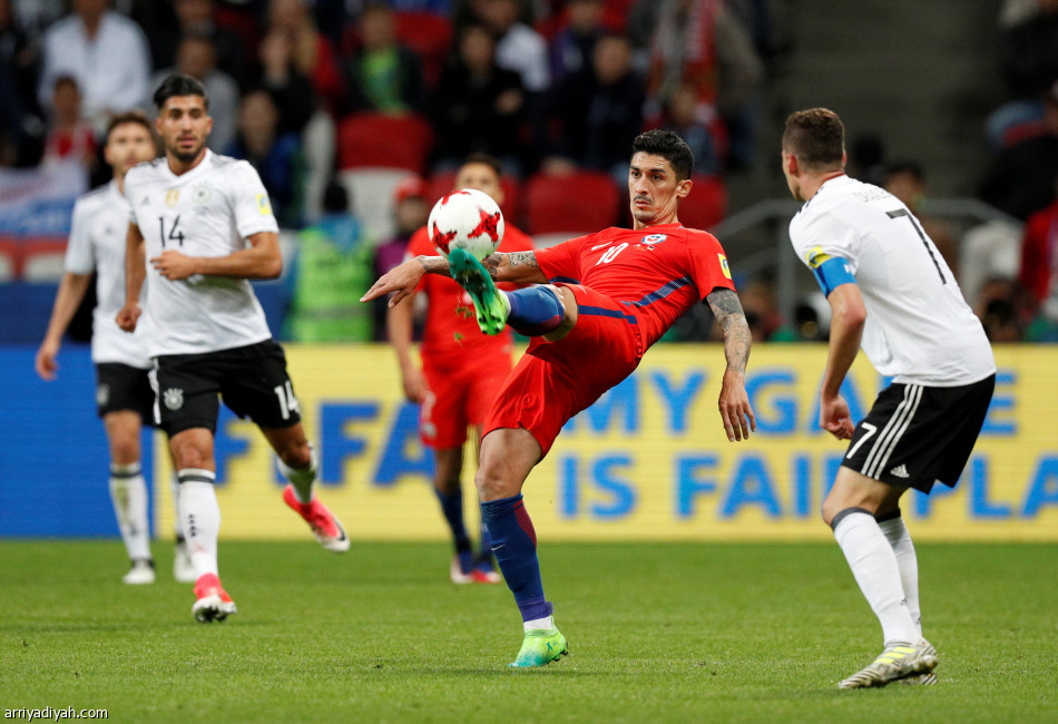 التعادل يحسم مواجهة ألمانيا وتشيلي في كأس القارات